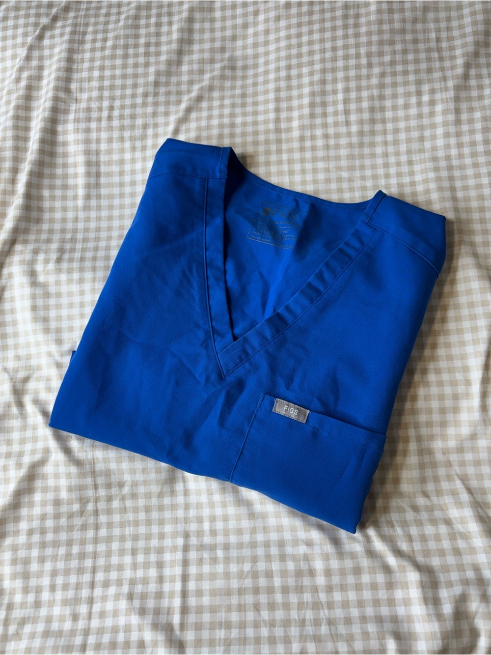 Figs Capri Blue Catarina Scrub Top